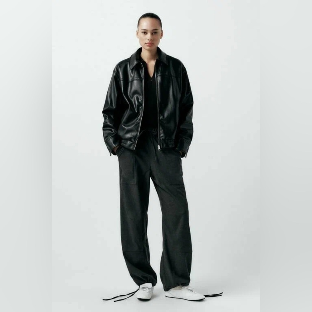 Zara felted cloth jogger pants